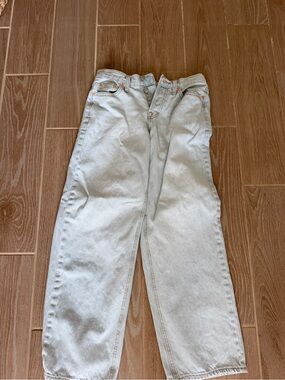 Womens low rise baggy jean